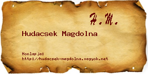 Hudacsek Magdolna névjegykártya